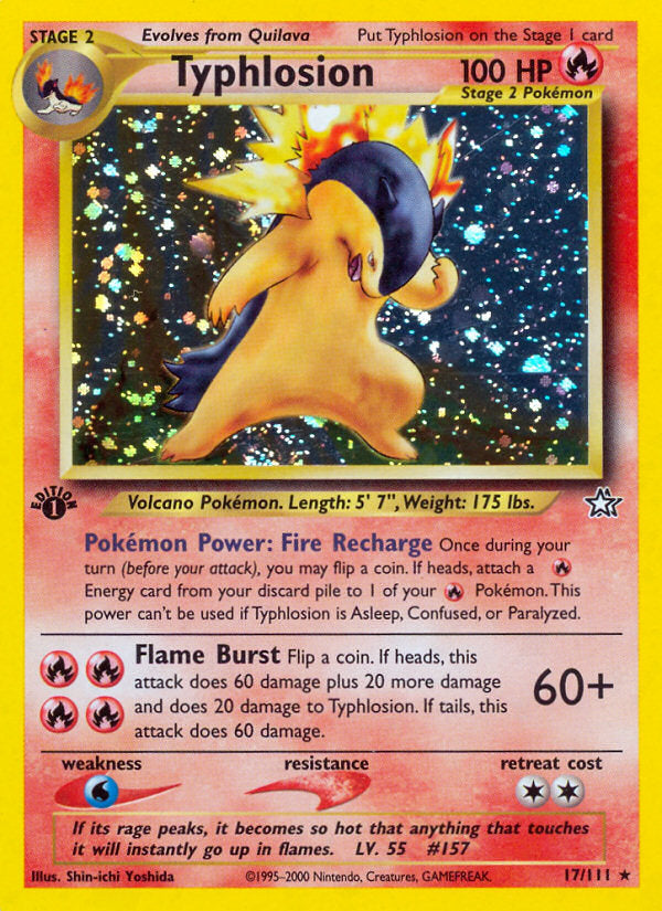 Neo Genesis Holo Typhlosion #17/111 first edition